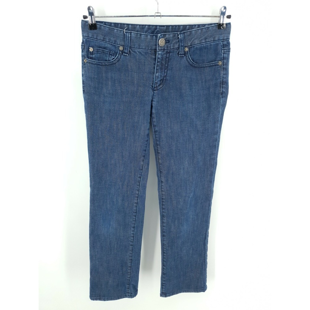 Ann Taylor Jeans Womens 2 Straight Modern Fit Lindsay Waist Low Rise Stretch